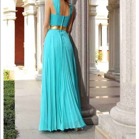 Tiffany color formal dress 6 - Picture 2 of 3